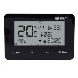 Беспроводной комнатный двухпозиционный регулятор ST-293v2, STOUT черный