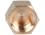 Заглушка латунная Stout 1/4"вр