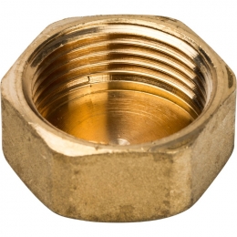 Заглушка латунная Stout 3/4"вр