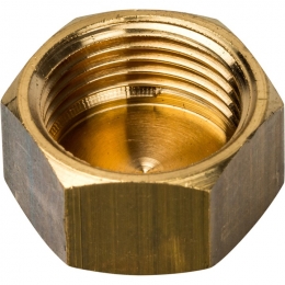 Заглушка латунная Stout 3/8"вр