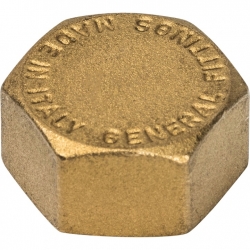Заглушка латунная Stout 1/2"вр