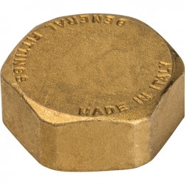 Заглушка латунная Stout 1"вр