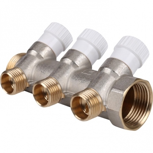 Коллектор распределительный STOUT 1", 3 отвода 1/2" купить в интернет магазине Санрай73