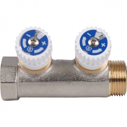 Коллектор распределительный STOUT 3/4", 2 отвода 1/2"