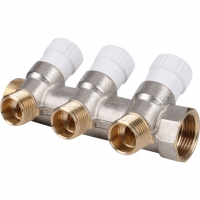 Коллектор распределительный STOUT 3/4", 3 отвода 1/2"