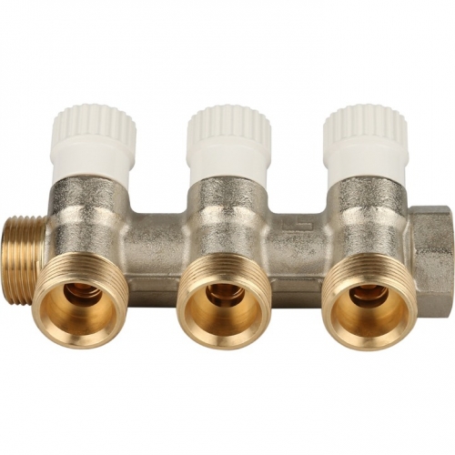 Коллектор распределительный STOUT 3/4", 3 отвода 3/4"ЕК  купить в интернет магазине Санрай73