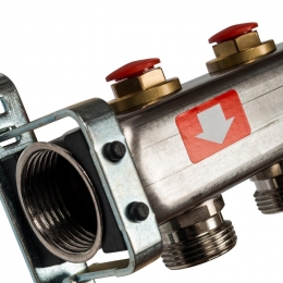 Коллектор из нержавеющей стали STOUT без расходомеров 11 вых.