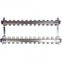 Коллектор из нержавеющей стали STOUT без расходомеров 13 вых.