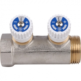 Коллектор распределительный STOUT 1", 2 отвода 1/2"