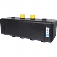 Стальной распределительный коллектор STOUT SDG-0016, 2 отопительных контура. В теплоизоляции DN 20