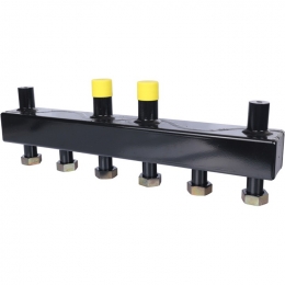 Стальной распределительный коллектор STOUT SDG-0016, 3 отопительных контура. В теплоизоляции DN 20