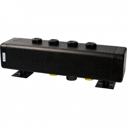 Стальной распределительный коллектор STOUT SDG-0016, 2 отопительных контура. В теплоизоляции DN 32