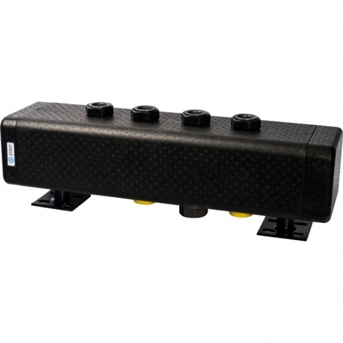 Стальной распределительный коллектор STOUT SDG-0016, 2 отопительных контура. В теплоизоляции DN 32 купить в интернет магазине Санрай73