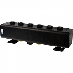 Стальной распределительный коллектор STOUT SDG-0016, 3 отопительных контура. В теплоизоляции DN 32