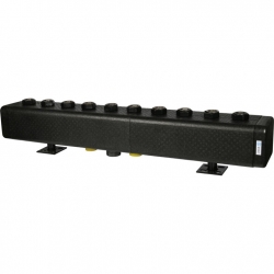 Стальной распределительный коллектор STOUT SDG-0016, 5 отопительных контуров. В теплоизоляции DN 32