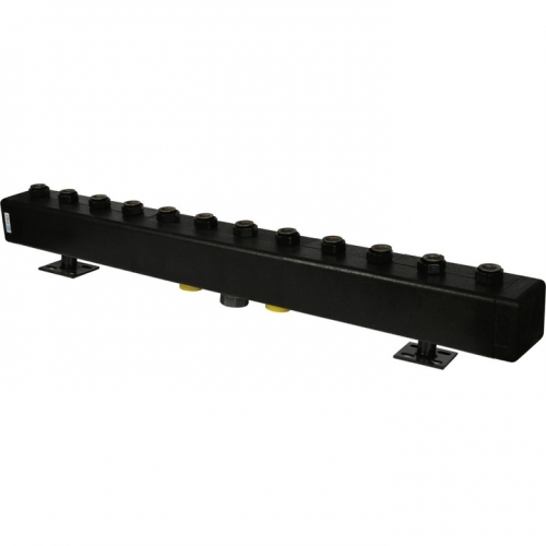 Стальной распределительный коллектор STOUT SDG-0016, 6 отопительных контуров. В теплоизоляции DN 32 купить в интернет магазине Санрай73