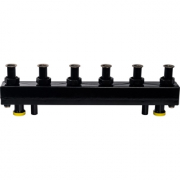 Стальной распределительный коллектор STOUT SDG-0018, 3 отопительных контура с гидравлическим разделителем DN 25