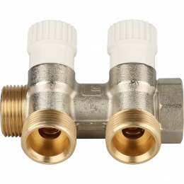 Коллектор распределительный STOUT 3/4", 2 отвода 3/4"ЕК 