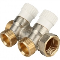 Коллектор распределительный STOUT 3/4", 2 отвода 3/4"ЕК 