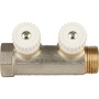 Коллектор распределительный STOUT 3/4", 2 отвода 3/4"ЕК 