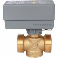 Компактный 2-Ходовой зональный клапан, сервопривод 230V, с кабелем 1м., STOUT НР 1 1/4"