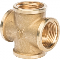 Крестовина 90° латунная Stout 1"вр