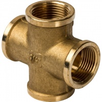 Крестовина 90° латунная Stout 3/4"вр