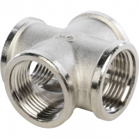 Крестовина 1"вр Stout никелированная латунная