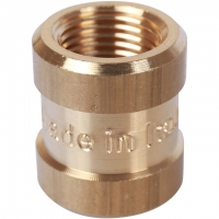 Муфта латунная переходная Stout 1/8"вр х 1/8"вр