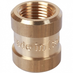 Муфта латунная переходная Stout 1/8"вр х 1/8"вр