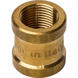 Муфта латунная переходная Stout 3/8"вр х 3/8"вр