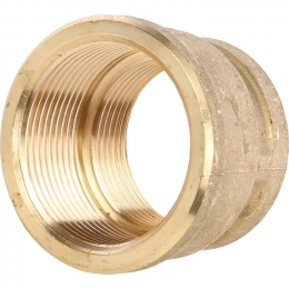 Муфта латунная переходная Stout 1 1/2"вр х 1 1/4"вр