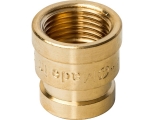 Муфта латунная переходная Stout 1/2"вр х 3/8"вр