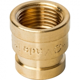 Муфта латунная переходная Stout 1/2"вр х 3/8"вр