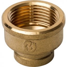 Муфта латунная переходная Stout 1"вр х 1/2"вр