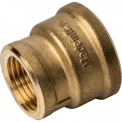Муфта латунная переходная Stout 3/4"вр х 1/2"вр