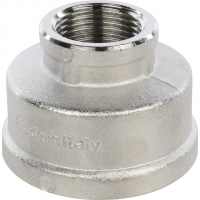 Муфта латунная переходная Stout 1 1/2"вр х 1/2"вр никелированная