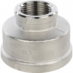 Муфта латунная переходная Stout 1 1/2"вр х 1/2"вр никелированная