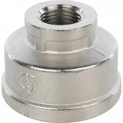 Муфта латунная переходная Stout 1 1/2"вр х 3/4"вр никелированная