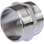 Ниппель латунный Stout 2 1/2"нр х 2 1/2"нр никелированный