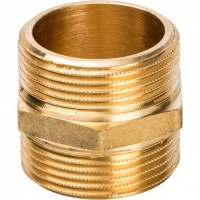 Ниппель латунный Stout 1 1/4"нр х 1 1/4"нр