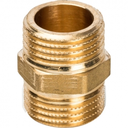 Ниппель латунный Stout 1/2"нр х 1/2"нр