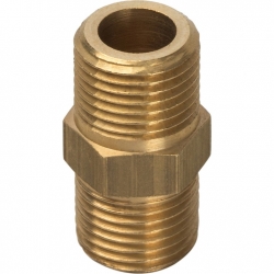Ниппель латунный Stout 1/8"нр х 1/8"нр