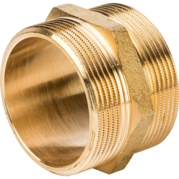 Ниппель латунный Stout 2"нр х 2"нр