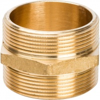 Ниппель латунный Stout 2"нр х 2"нр