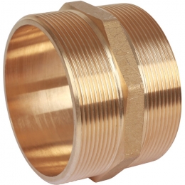 Ниппель латунный Stout 3"нр х 3"нр