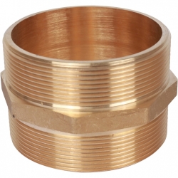 Ниппель латунный Stout 3"нр х 3"нр