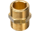 Ниппель латунный Stout 3/8"нр х 3/8"нр