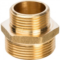 Ниппель латунный переходной Stout 1 1/4"нр х 3/4"нр