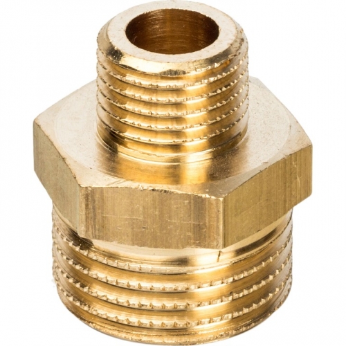 Ниппель латунный переходной Stout 1/2"нр х 1/4"нр купить в интернет магазине Санрай73